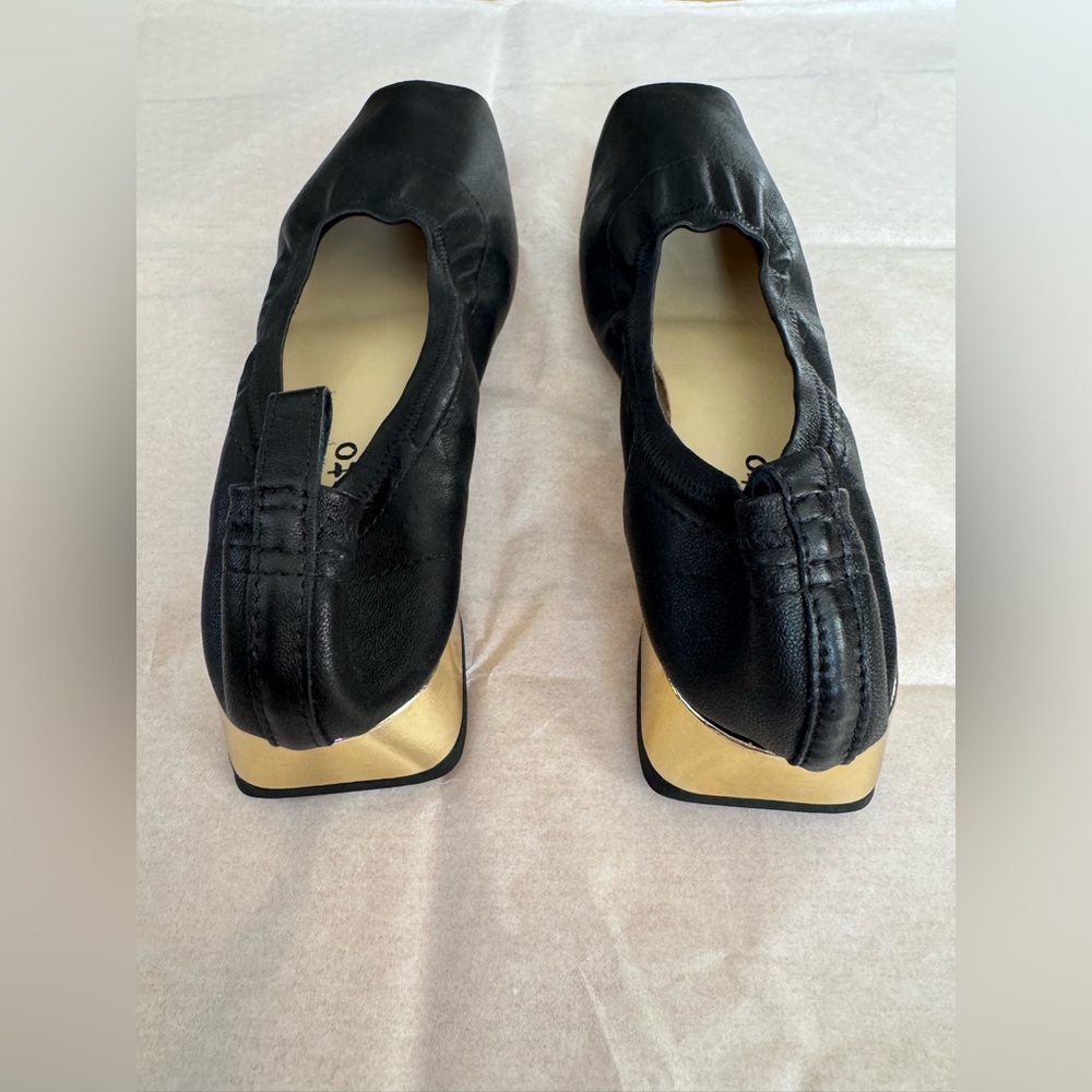 Repetto Black Square-Toe Black Leather Flats - Picture 3 of 5